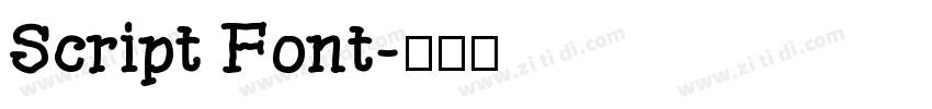 Script Font字体转换 Script Font字体转换